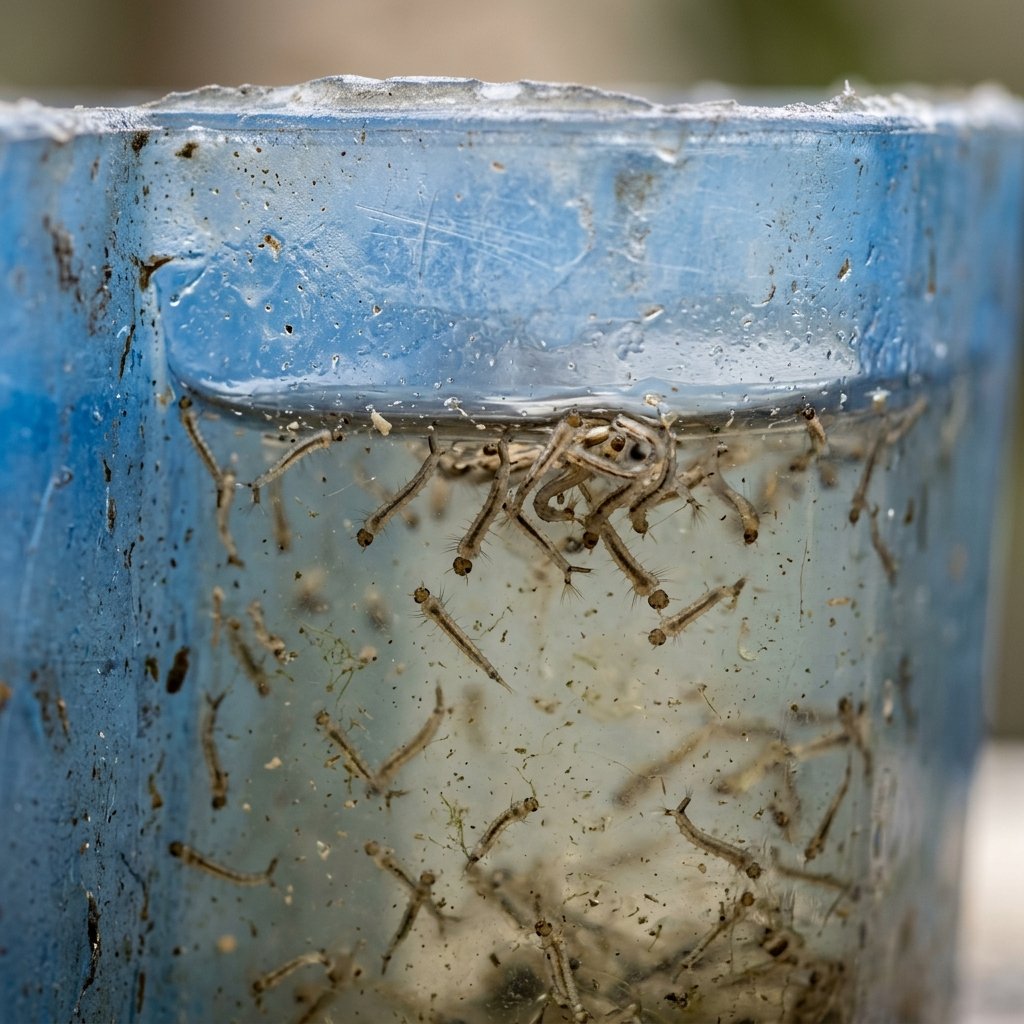 The Mosquito Breeding Cycle: Egg, Larva, Pupa, and Adult